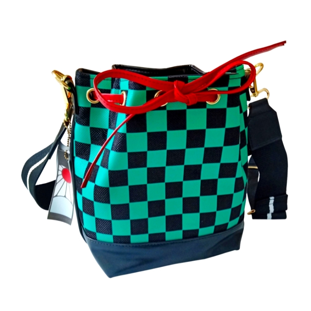 Demon slayer anime Tanjiro crossbody bucket bag